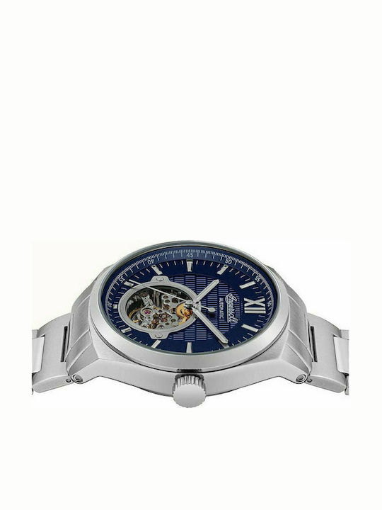Ingersoll Men's Watch 44mm Chronograph Automatic with Silver Metal Bracelet