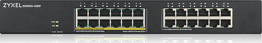Zyxel GS1900-24EP v1 Verwalteter L2 PoE+ Schalter mit 24 Gigabit (1Gbps) Ethernet-Verbindungen