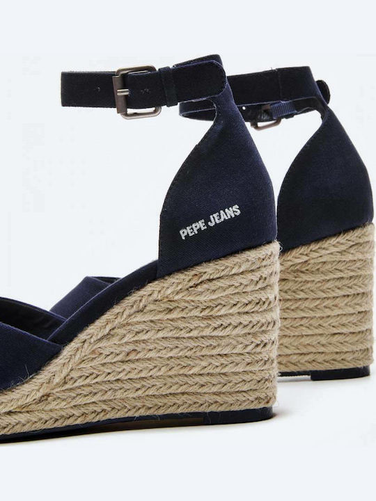 Maida Bass Platforme Dama Tip Espadrile Albastru Marin