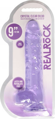 Shots Realistic Dildo with Balls 23cm Purple