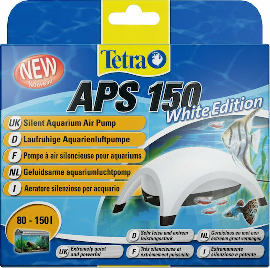 Tetra Aps 150 Aquarium Air Pump Single Outlet with Maximum Flow Speed 150lt/h