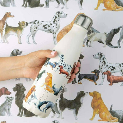 Chilly's Emma Bridgewater Thermos Bottle White 500ml Dogs CB200354