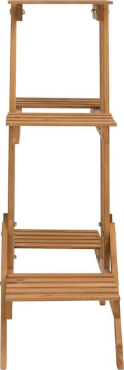 vidaXL Pot Rack Wooden Brown 83cmx25cm / 83cmx83cmcm.