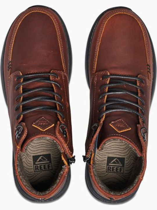 RF0A3624 Leather Brown Men's Boots Waterproof