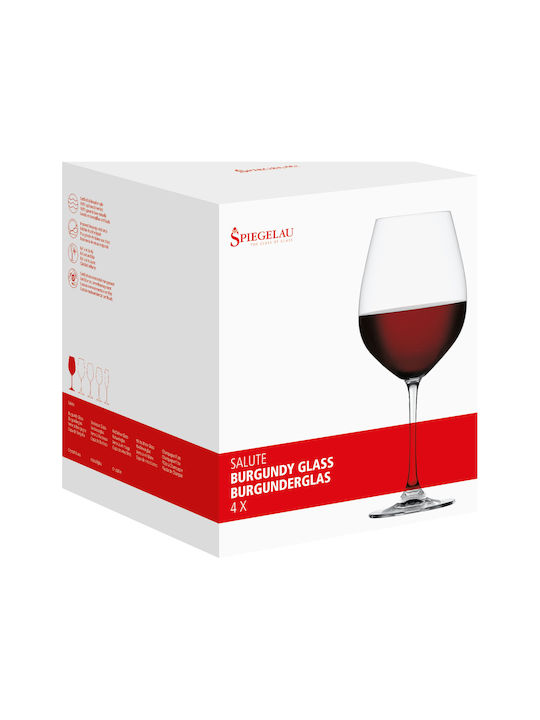 Spiegelau Salute Set of Glasses for Red Wine made of Crystal Stemmed 810ml 4pcs