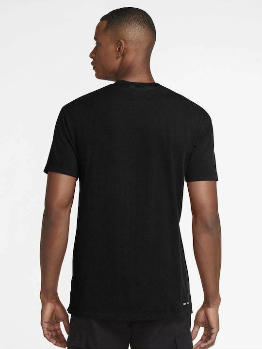 Grafik Dri-Fit Sportliches T-Shirt Schwarz