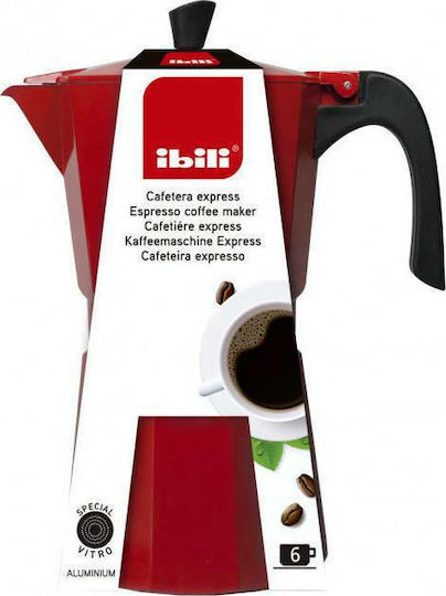 Ibili 02905 Μπρίκι Espresso 3cups Κόκκινο