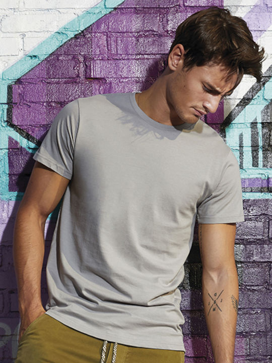 B&C Inspire T Ανδρικό Διαφημιστικό T-shirt Κοντομάνικο Light Grey