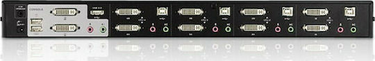 Aten 4-Port USB 2.0 DVI Dual View KVMP Switch