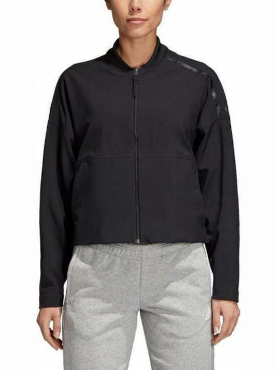 adidas Singled Out Μπουφάν Bomber Διπλής Όψης Μαύρο