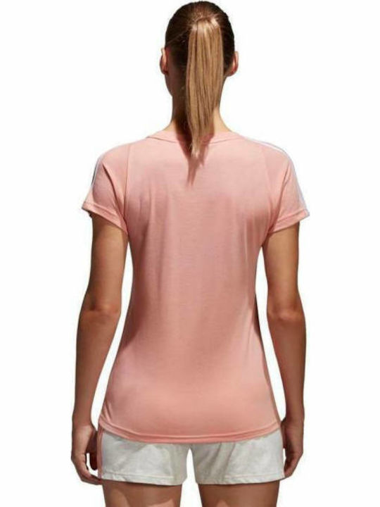 adidas Essentials 3-Stripes T-Shirt Orange