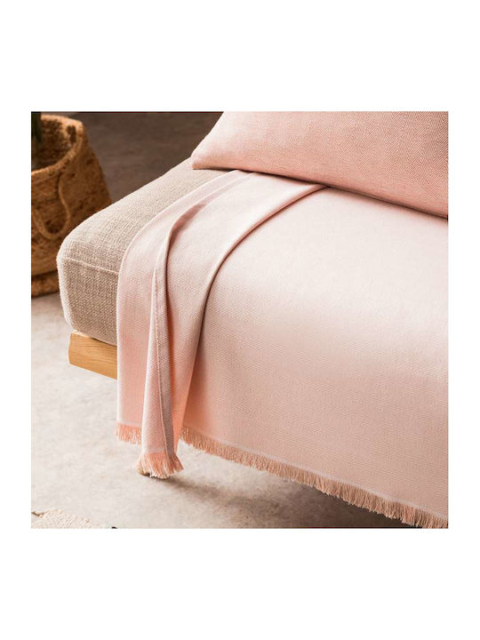 Gofis Home Rene Ριχτάρι Διθέσιου Καναπέ 180x250εκ. Ροζ 732/25