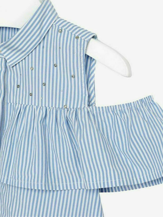 Mayoral Kids Blouse Sleeveless Light Blue