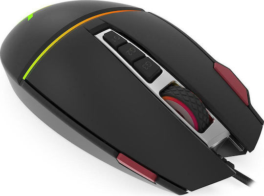 Krux Fuze Pro RGB Gaming Ποντίκι 12000 DPI Μαύρο