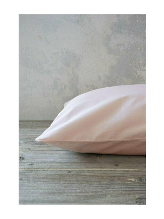 Nima Σεντόνι King Size με Λάστιχο 180x200x32εκ. Unicolors Pink