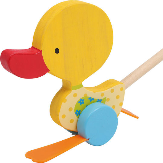 Small Foot Pull-Along Toy Pull-along Duck made of Wood with Sounds for 18++ Months