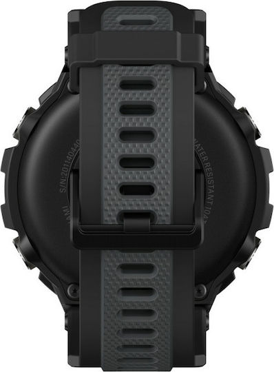 Amazfit T-Rex Pro Αδιάβροχο Smartwatch με Παλμογράφο (Μαύρο)