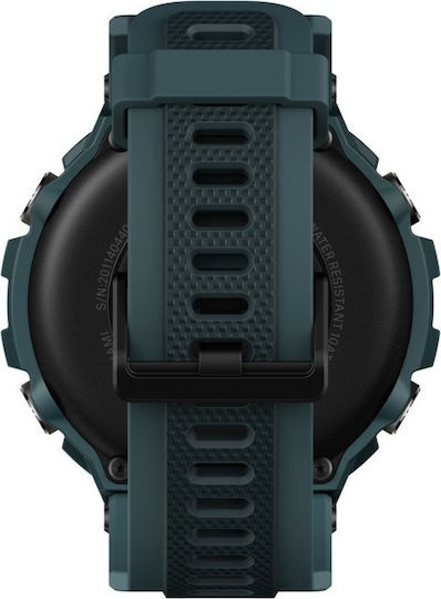Amazfit T-Rex Pro Waterproof Smartwatch with Heart Rate Monitor (Blue)