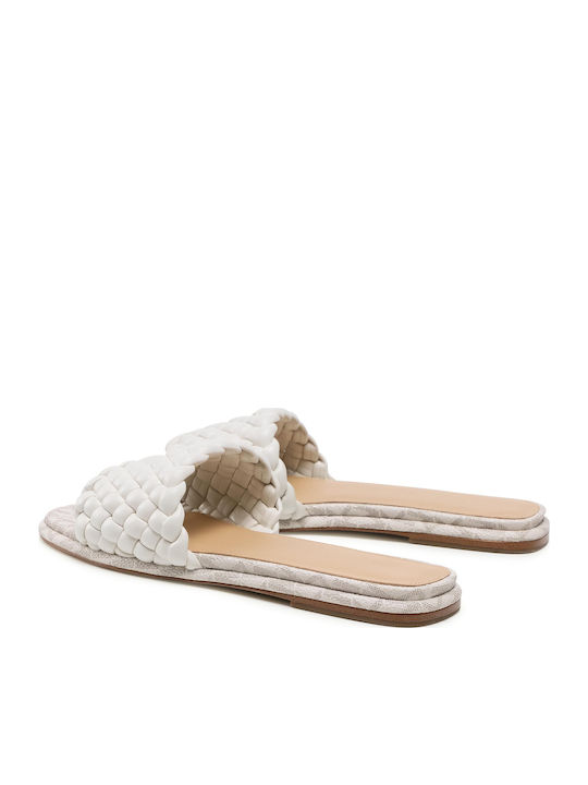 Michael Kors Amelia Women's Flat Sandals in White Color