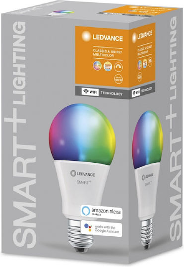 Ledvance Smart LED Bulb 14W for Socket E27 and Shape A100 RGBW 1521lm Dimmable