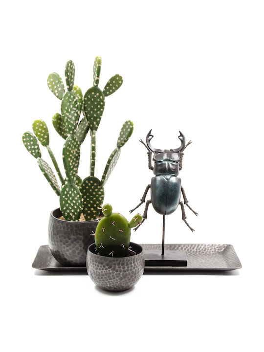 InTheBox Artificial Plant in Small Pot Cactus Black 18cm 1pcs