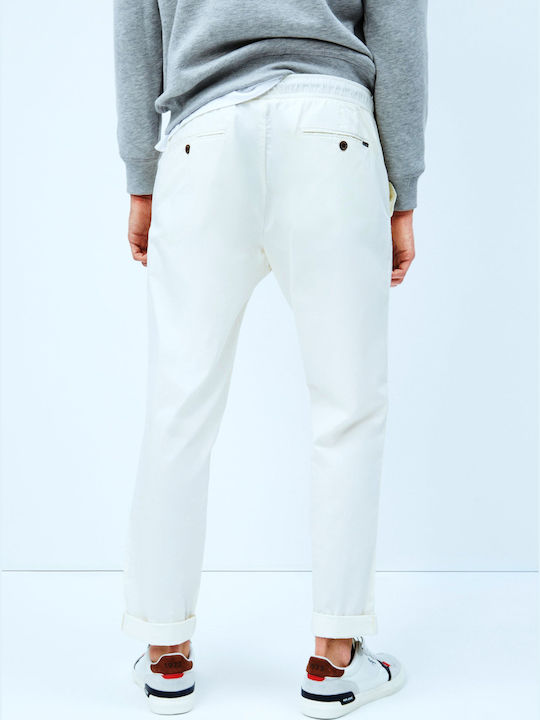 Pepe Jeans Castle Men's Trousers Chino White