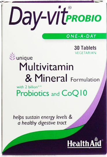 Health Aid Day-Vit Probio Probiotics & CoQ10 Probiotice 30 x 1 tablete