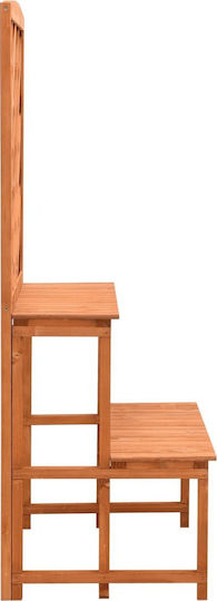 vidaXL Holz Pflanzenturm Orange mit Spalier 70x42x120cm
