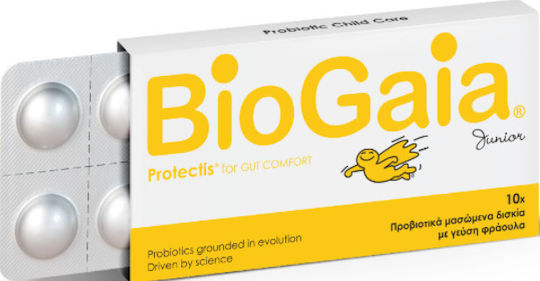 BioGaia ProTectis Junior Probiotics for Children 10 chewable tabs Strawberry