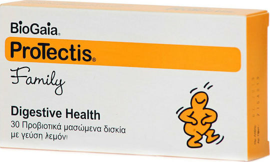 BioGaia Protectis Family Probiotics for Adults and Children 30 chewable tabs Lemon