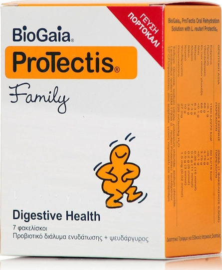 BioGaia Protectis Family Probiotice pentru Adulți și Copii 7 pliculețe Portocaliu