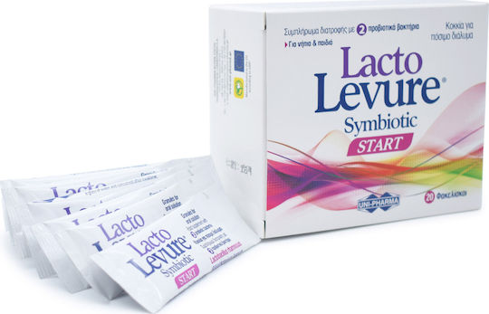 UNI-PHARMA Lacto Levure Symbiotic Start Probiotika für Kinder 20 Tütchen
