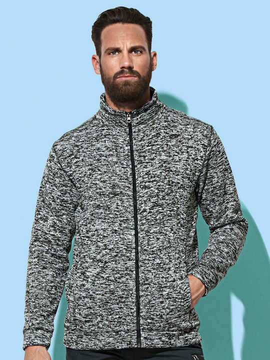 Stedman Active Knit Ανδρική Διαφημιστική Ζακέτα Dark Grey Melange