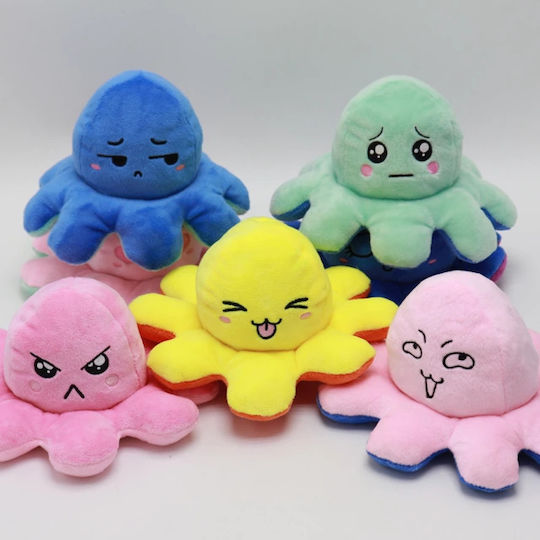Anna Club Jucărie de pluș Reversible Octopus 12 cm. (Diverse modele) 1 buc