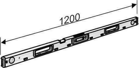 Flex ADL 120-P Αλφάδι Αλουμινίου Ηλεκτρονικό Μαγνητικό 120εκ. με 3 Μάτια