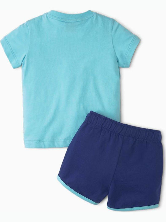 Puma Kids Set with Shorts Summer 2pcs Light Blue