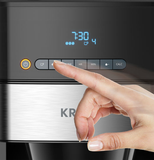 Krups Grind And Brew Програмируема Филтър кафе машина 1000W Черно
