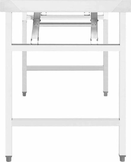 vidaXL The translation of the Liquid template into German while preserving the initial syntax and HTML tags is as follows: Edelstahl-Werkbank B120xT60xH80cm