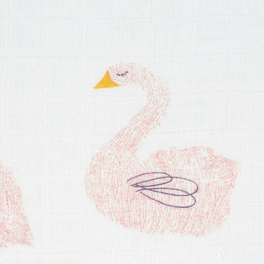 Laessig Little Water Swan Прегръщащи Пелени Розов 80x80см. 3бр