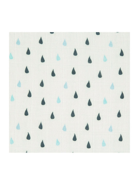 Laessig Little Water Πάνες Αγκαλιάς Γαλάζιο 80x80εκ. 3τμχ