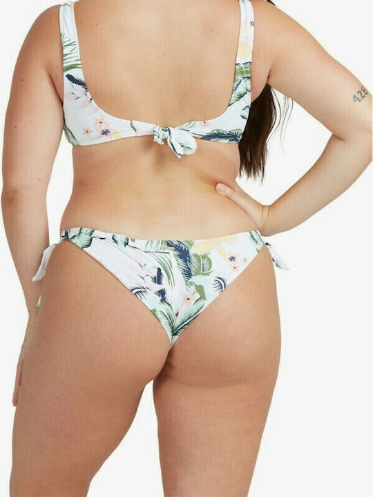 Bloom Bikini Slip με Κορδονάκια Λευκό