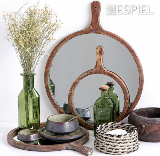 Espiel Brotkorb Geflecht Beige 18x18x8cm