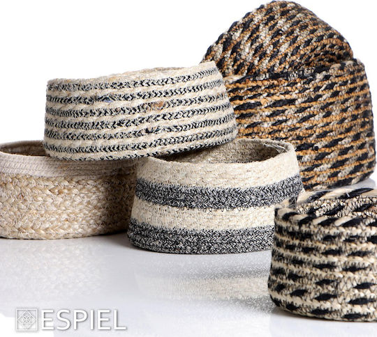 Espiel Bread Basket Wicker Beige 19x19x8cm