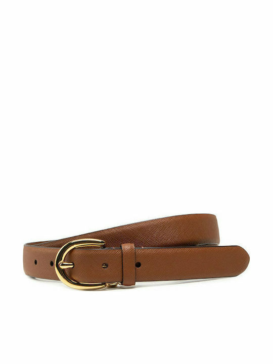 Ralph Lauren Δερμάτινη Γυναικεία Ζώνη σε Ταμπά χρώμα