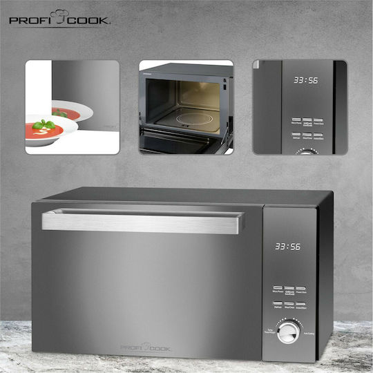 Profi Cook PC-MWG 1204 Φούρνος Μικροκυμάτων με Grill 23lt Μαύρος
