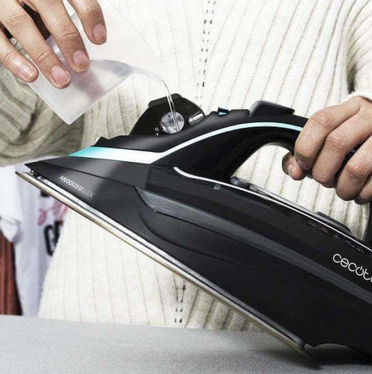 Cecotec 3D ForceAnodized 750 Smart Steam Iron 3100W with Stainless Steel Plate and Continuous Steam Supply 65g/min