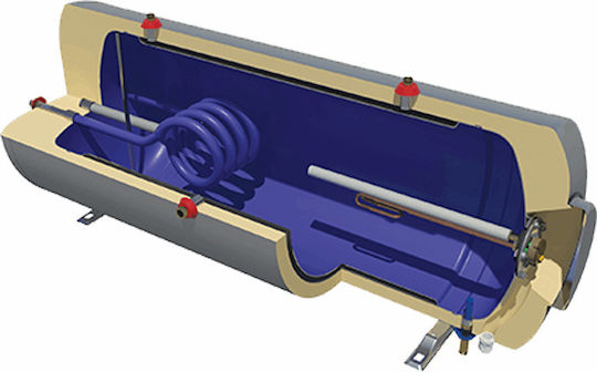 Nobel Classic Boiler Ηλιακού 160lt Inox Τριπλής Ενέργειας
