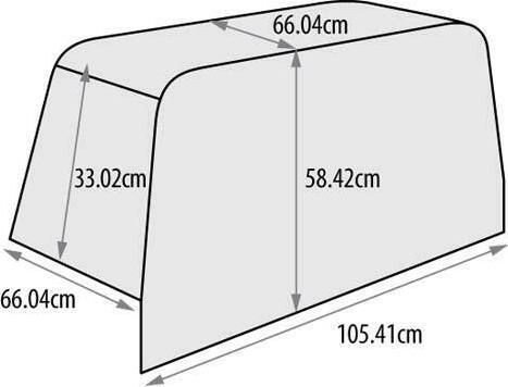 Broil King Imperial 600’s Built-In Grill Cover Black from Polyester 66cmx58cmx105cmcm