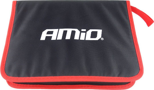 AMiO Removal Tool 16pcs Radio/Upholstery Removal Kit with Carrying Bag