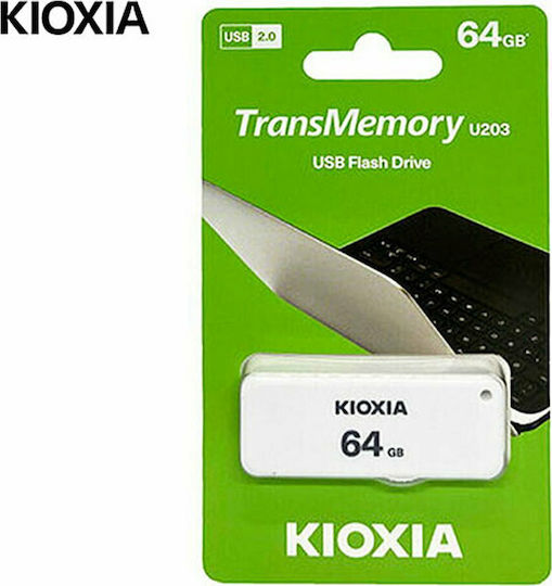 Kioxia TransMemory U203 64GB USB 2.0 Stick White